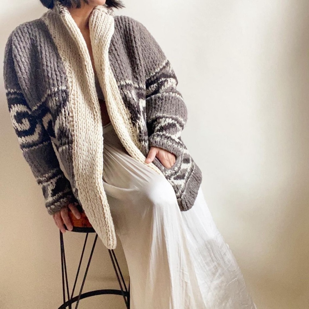 Cowichan Cardigan Size L